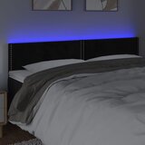  LED uzglavlje crno 160x5x78/88 cm baršunasto | shoptok.hr