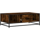  Stolić za kavu boja hrasta 100x57x35 cm od drva i metala | shoptok.hr