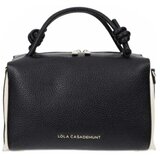 Lola Casademunt Torbe Two-tone Leather-effect Bowling Črna Cene
