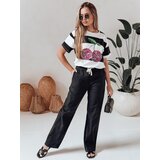 DStreet Spodnie damskie casualowe wide leg BOHO DAY czarne | Shoptok.si