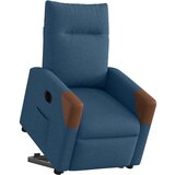 vidaXL Električni naslanjač s funkcijo vstajanja modro blago | Shoptok.si