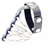 Ohmama Fetish Snap Fastener Leather Strap Metal Cock Ring Cene