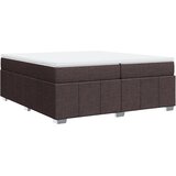  Krevet s oprugama i madracem tamnosmeđi 200x200 cm od tkanine | shoptok.hr