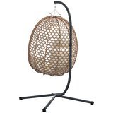  Viseća jaja stolica Svijetla krema 104 x 100 x 191 cm poliratan | shoptok.hr