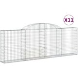  Lučne gabionske košare 11kom 300x30x100/120cm pocinčano željezo | shoptok.hr