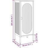 vidaXL Komoda črna 40x35x105 cm steklo in jeklo | Shoptok.si