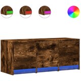 vidaXL TV ormarić s LED svjetlima boja hrasta 97x34x40 cm drveni | shoptok.hr
