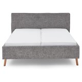 Meise Möbel Sivi tapecirani bračni krevet s prostorom za odlaganje s podnicom 160x200 cm Riva – | shoptok.hr
