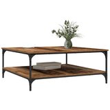 vidaXL Kava Stol Staro drvo 100 x 100 x 40 cm Konstruirano drvo | shoptok.hr