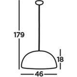 XXXL VISEČA SVETILKA Honeycomb 46/179 cm E27 | Shoptok.si