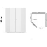 home24 OMARA S KLASIČNIMI VRATI, bela | Shoptok.si