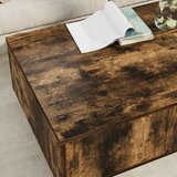  Stolić za kavu Dimljeni hrast 95 x 55 x 31 cm Konstruirano drvo | shoptok.hr