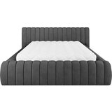 ELTAP temno siva oblazinjena zakonska postelja s prostorom za shranjevanje z letvenim dnom 160x200 cm carilla – | Shoptok.si