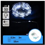 Aigostar LED lanac 30x LED, napajanje 3x AA, 3,3 m, hladna bela | Eponuda.com