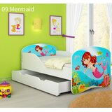  Otroška postelja ACMA z motivom + predal 140x70 cm 09 Morska deklica | Shoptok.si