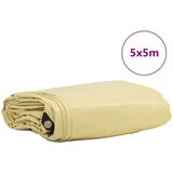 vidaXL Cerada 650g / m² Bež 5 x 5 m Platno s PVC premazom | shoptok.hr