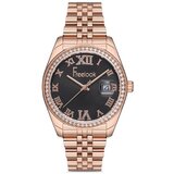  Ženski freelook belle crni roze zlatni elegantni ručni sat sa roze zlatnim metalnim kaišem ( fl.1.10216.2 ) Cene