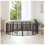vidaXL Vrata za pse 10 kom. Crna 60 x 60 cm Pocinčani čelik - 60 x 60 cm 10 | shoptok.hr