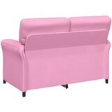  Set sofe 2 kom. Ružičasta Tkanina - Ružičasta 1-sjedalo (70 cm) 2-sjedalo (120 cm) | shoptok.hr