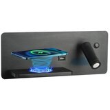  Immax 08288L-LED Zidno svetlo sa podesivim držačem, USB priključkom i bežičnim punjenjem LED/3W/230V + LED/3W | Eponuda.com