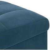  Otoman za pohranu s jastukom Plava 40 x 40 x 45 cm Baršun - Plava 40 cm Baršun | shoptok.hr