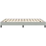 vidaXL posteljni okvir brez vzmetnice svetlo siva 140x210 cm žamet | Shoptok.si