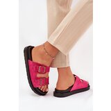 Boto Women's Platform Slippers With Buckles Fuchsia Simbes | ePonuda.com