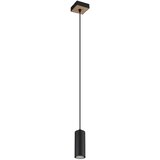 Globo 57911HBW - Luster na sajli ROBBY 1xGU10/35W/230V crna/smeđa | Eponuda.com