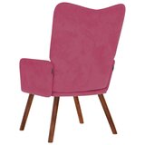 vidaXL Stol za sproščanje vinsko rdeč žamet | Shoptok.si