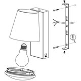 Eglo Caldiero-c spoljna/zidna/1, led, e27, 9w, antracit/bela | Eponuda.com
