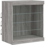  Komoda z LED lučkami siva sonoma 181,5x37x67 cm | Shoptok.si