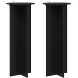  Stalak za biljke 2 pcs Crna Ø40 x 100 cm Konstruirano drvo | shoptok.hr