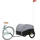 Prikolica za bicikl crno-siva 45 kg željezna | shoptok.hr