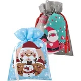 Baggy, vrećica za poklon, Merry Christmas, Deda Mraz, miks, L