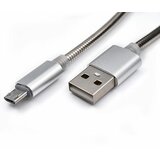 USB metalni kabl na mikro 1m MAB-K010 silver ( 101-21 ) Cene