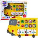 Interaktivni edukativni piano DOREMI u obliku autobusa - žuti Cijene