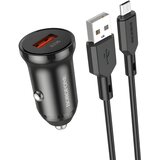 Borofone polnilec za avto s kablom USB - MicroUSB - Črna Cene