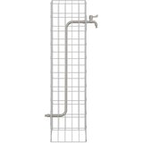  Gabionska slavina Srebrno 25 x 25 x 100 cm Nehrđajući čelik | Eponuda.ba
