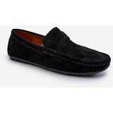 Kesi Men's eco suede loafers Black Nedlin cene