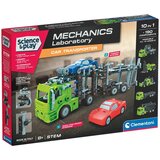 Clementoni Science &amp, Play: Mehanička radionica - Dvospratni transporter za automobile set za izgradnju - Cijene