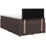  Boxspring krevet s madracem Tamno smeđa 120 x 200 cm Tkanina - Tamno smeđa 120 x 200 cm Dizajn linija | shoptok.hr