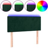  LED uzglavlje tamnozeleno 100x5x78/88 cm baršunasto | shoptok.hr