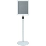  Stojalo za plakat srebrna 33 x 33 x 126 cm PVC in jeklo, (5000201355) | Shoptok.si