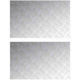  Stepenica Pravokutni 2 pcs Srebrno 80 x 50 cm Aluminij | shoptok.hr