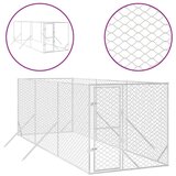 vidaXL Vanjski kavez za pse srebrni 2 x 6 x 2 m od pocinčanog čelika | shoptok.hr