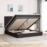 vidaXL Otomanski okvir kreveta s madracima crni 180x200cm baršunasti | shoptok.hr