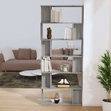 vidaXL Knjižna omara/pregrada siva sonoma 80x24x192 cm inženirski les | Shoptok.si