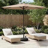  Vrtni Parasol s Podnožjem 270 x 270 cm Poliester Pravokutni | shoptok.hr