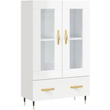 Maison Chic Visoka omara - Komoda - Predalnik visok sijaj bela 69,5x31x115 cm inženirski les, (21718849) Cene