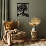 Wallity Zidna dekoracija Drvo Žena - 261, 50 x 58 cm, Crna | Eponuda.ba